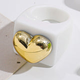 Heart Acrylic Ring