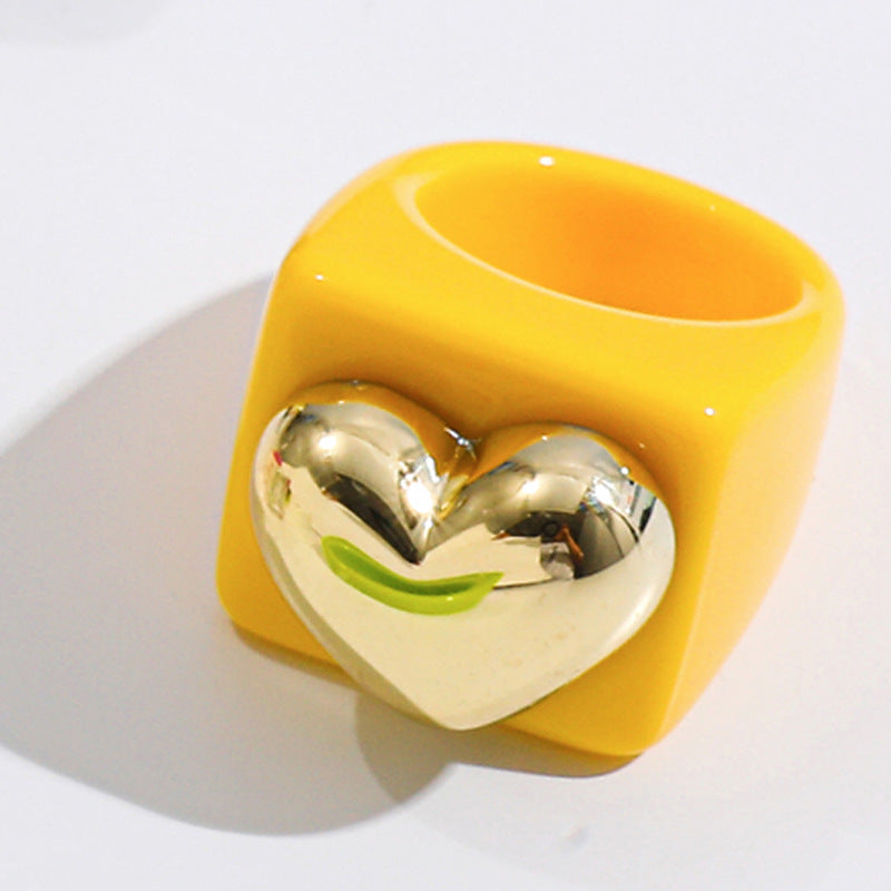 Heart Acrylic Ring