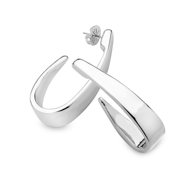 Long Open Oval Hoops