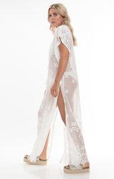 Sicilia Maxi Cover Up - White