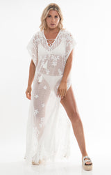 Sicilia Maxi Cover Up - White