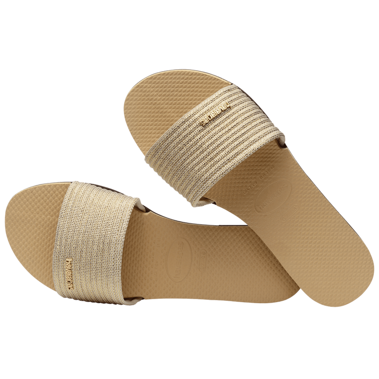 You Malta Sandals - Golden Metallic