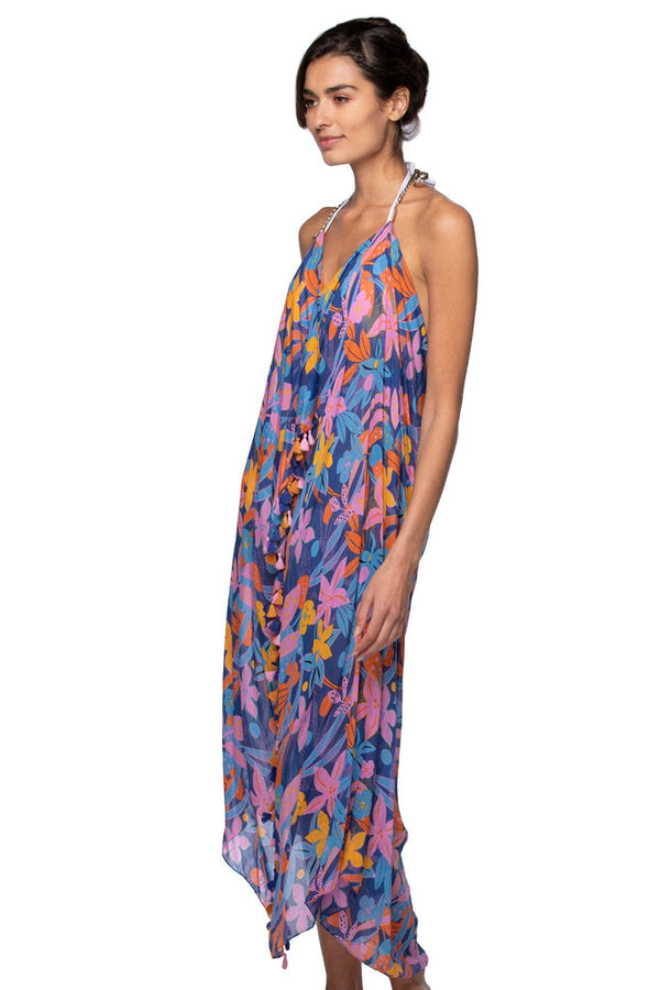 Amazing Bloom Maxi Halter Dress