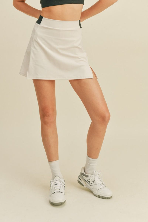 Cream Tennis Skirt